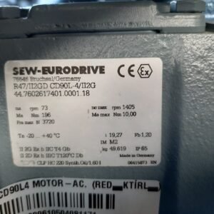 SEW-R47CD90L4 MOTOR-AC. (REDÜKTÖRLÜ) - Image 2